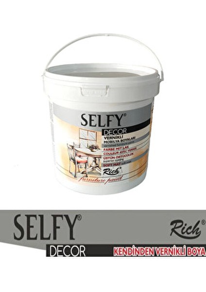 Rich Selfy Decor 1 kg Antik Beyaz Soft Mat Vernikli Mobilya Boyası Kokusuz ve Sağlıklı fiyatları