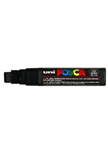 Uni Posca Boyama Markörü 17K Kalın Uçlu Kokusuz Akrilik 15 Mm Kırmızı