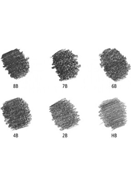 Derceli Kalem Mars Lumograph 6'lı Set Mavi Renkli Yüksek Kalite 100 6G indirimleri