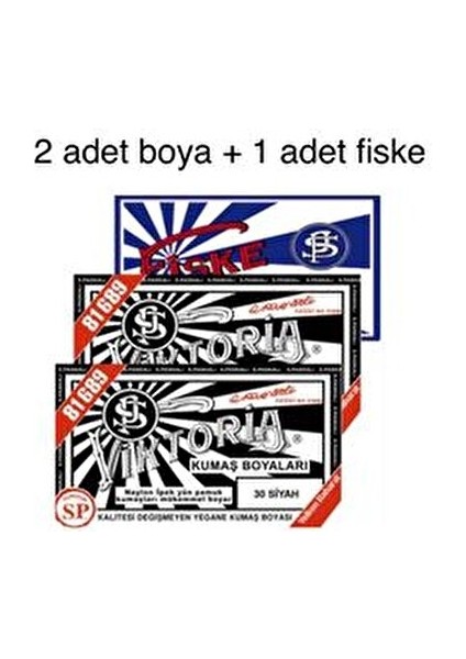 Siyah Kumaş Boyası Seti 3'lü Standart Boya 30 Cc Fiske ile Kalıcı Renk fırsatları