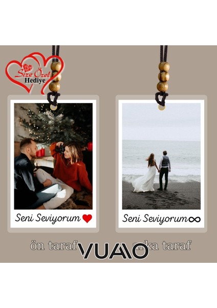 Kişiye Özel Isimli ve Fotoğraflı Araba Hediyesi Araba Süsü Dikiz Aynası Süsü Beyaz modelleri