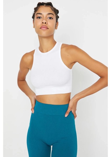 Alanya Model Krop Sporcu Yaka Crop Büstiyer