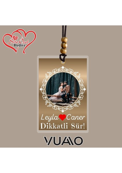 Kişiye Özel Isimli ve Fotoğraflı Araba Hediyesi Araba Süsü Dikiz Aynası Süsü
