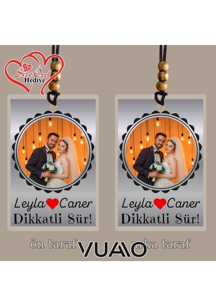 Kişiye Özel Isimli ve Fotoğraflı Araba Hediyesi Araba Süsü Dikiz Aynası Süsü fiyatları