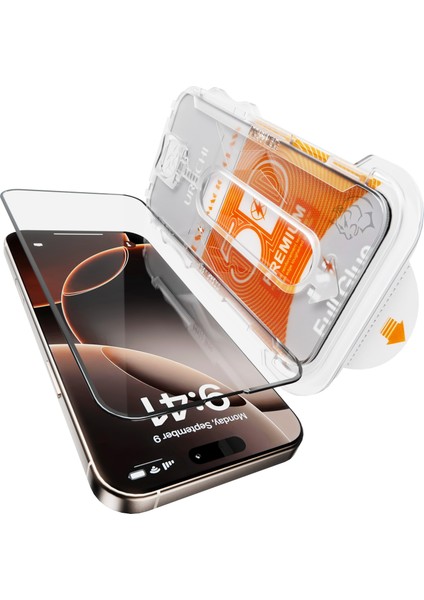 iPhone 12 Pro / 12 İle Uyumlu PREMIUM Hizalama Aparatlı ve Takılırken Camın Altında Kesinlikle Toz Bırakmayan Darbelere Karşı Ekstra Güçlü HD Ekran Koruyucu Cam