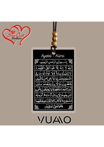 Kişiye Özel Isimli ve Fotoğraflı Ayetel - Kürsi Araba Süsü - Araba Hediyesi Dikiz Aynası Süsü