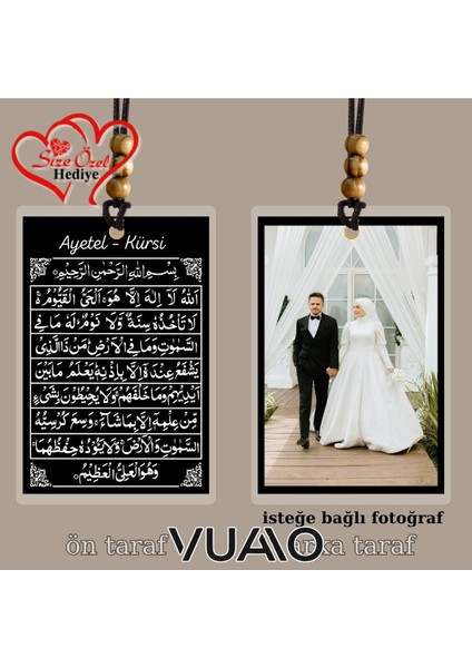 Kişiye Özel Isimli ve Fotoğraflı Ayetel - Kürsi Araba Süsü - Araba Hediyesi Dikiz Aynası Süsü fırsatları