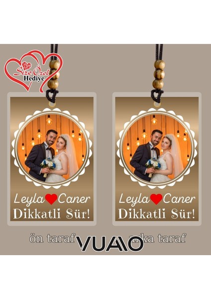 Kişiye Özel Isimli ve Fotoğraflı Araba Hediyesi Araba Süsü Dikiz Aynası Süsü fiyatları