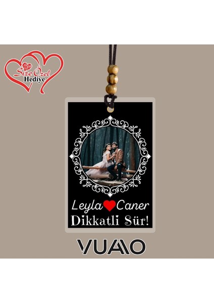 Kişiye Özel Isimli ve Fotoğraflı Araba Hediyesi Araba Süsü Dikiz Aynası Süsü