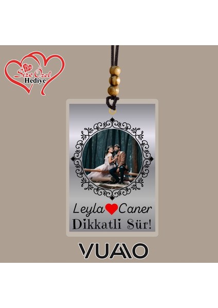 Kişiye Özel Isimli ve Fotoğraflı Araba Hediyesi Araba Süsü Dikiz Aynası Süsü