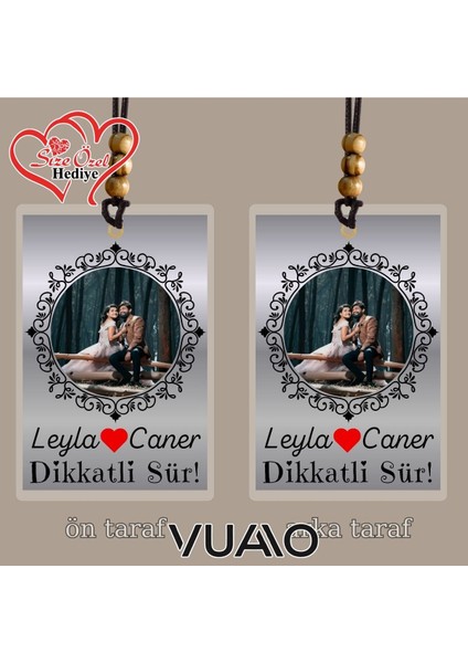 Kişiye Özel Isimli ve Fotoğraflı Araba Hediyesi Araba Süsü Dikiz Aynası Süsü fiyatları