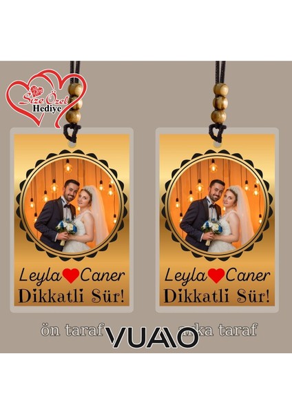 Kişiye Özel Isimli ve Fotoğraflı Araba Hediyesi Araba Süsü Dikiz Aynası Süsü fiyatları