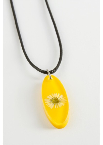 Allzey Papatya Oval Epoksi Kolye-Sarı fiyatları