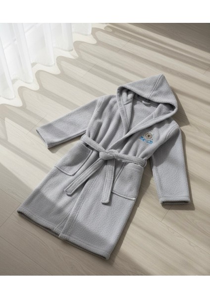 Kapüşonlu ve Kemerli Pamuklu GRİ Erkek-Kız Genç Çocuk Bornozu(PAMUKLU-DÜMEN NAKIŞLI-YUMUŞAK) fiyatları