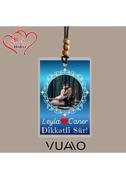 Kişiye Özel Isimli ve Fotoğraflı Araba Hediyesi Araba Süsü Dikiz Aynası Süsü