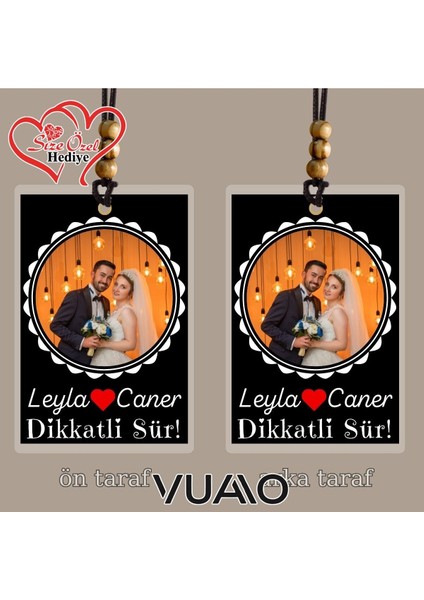 Kişiye Özel Isimli ve Fotoğraflı Araba Hediyesi Araba Süsü Dikiz Aynası Süsü fiyatları