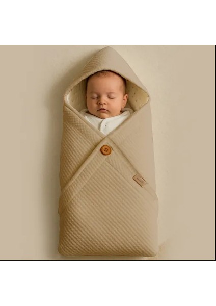 Battaniye Triko Warm Nest Bej