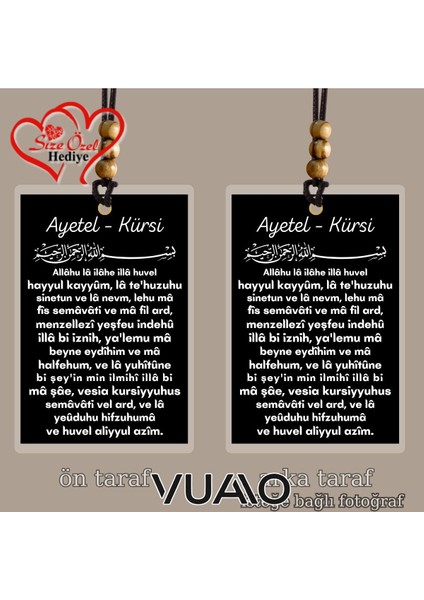 Kişiye Özel Isimli ve Fotoğraflı Ayetel - Kürsi Türkçe Araba Süsü - Araba Dikiz Aynası Süsü fiyatları