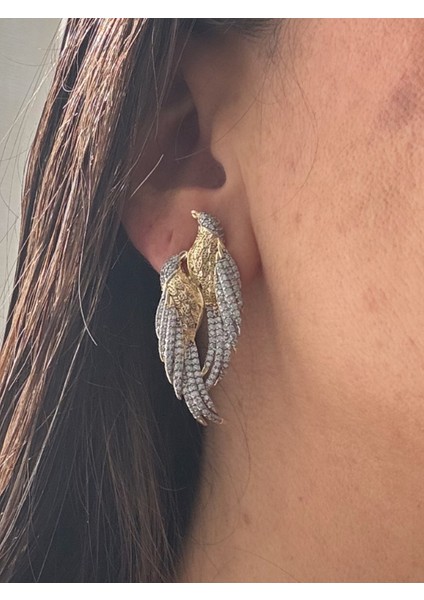 Özel Seri Çift Renk Anka Kuşu Küpe fiyatları