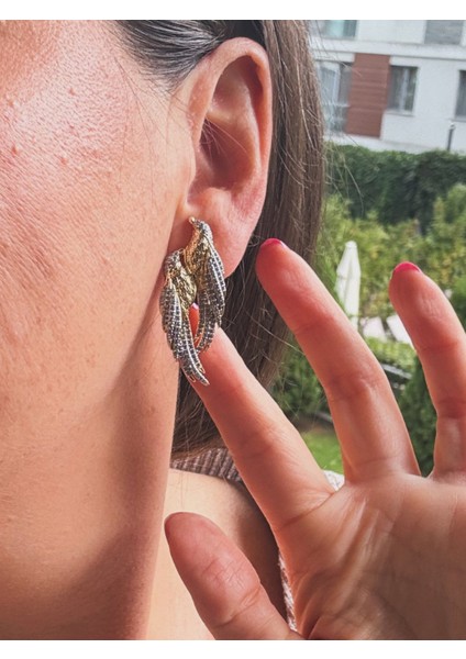 Özel Seri Çift Renk Anka Kuşu Küpe fırsatları