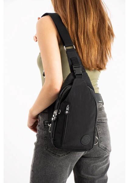 Kadın Su Geçirmez Klinkır Kumaş Crossbody Model Günlük ve Spor Göğüs ve Omuz Çapraz Çantası SAN3037 modelleri