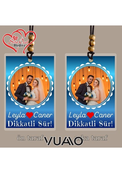 Kişiye Özel Isimli ve Fotoğraflı Araba Hediyesi Araba Süsü Dikiz Aynası Süsü fiyatları