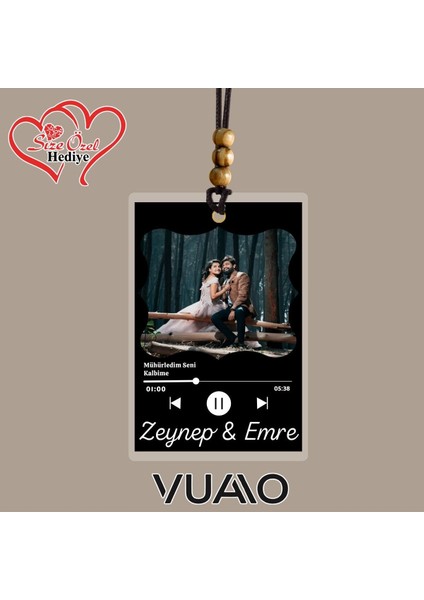 Kişiye Özel Isimli, Fotoğraflı ve Sözlü Araba Hediyesi Araba Süsü Dikiz Aynası Süsü Size Özel Hediye