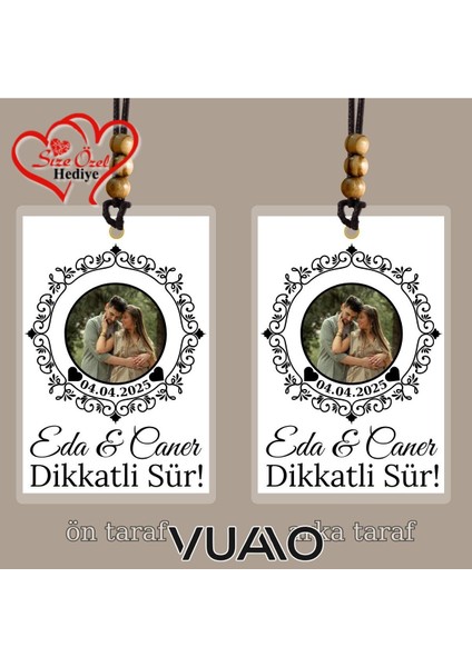 Kişiye Özel Fotoğraflı ve Isimli Araba Hediyesi Araba Süsü Dikiz Aynası Süsü - Size Özel Hediye fiyatları