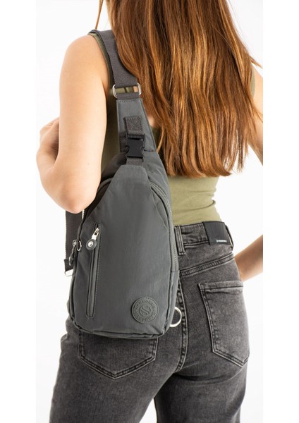 Kadın Su Geçirmez Klinkır Kumaş Crossbody Model Günlük ve Spor Göğüs ve Omuz Çapraz Çantası SAN3037 modelleri