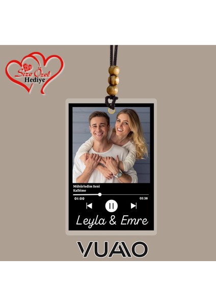 Kişiye Özel Isimli, Fotoğraflı ve Harfli Araba Hediyesi Araba Süsü Dikiz Aynası Süsü