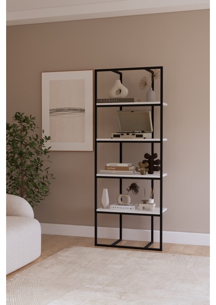 4 Raflı Dekoratif Kitaplık Ev Rafı Ofis Kitaplık Ev Kitaplık modelleri