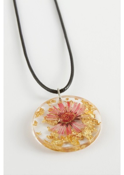 Allzey Papatya Epoksi Kolye-Pembe fiyatları