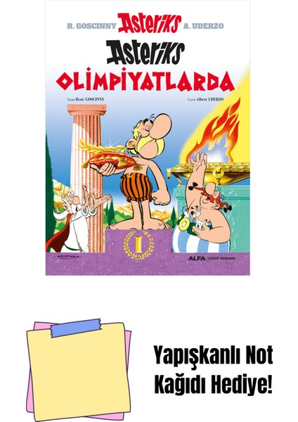 Asteriks 12 - Asteriks Olimpiyatlarda + Yapışkanlı Not Kağıdı