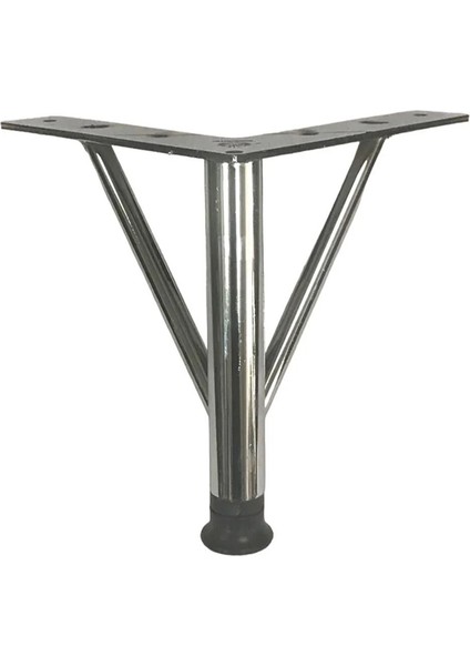 Firkete Ayak Metal 25 cm Krom Mobilya Koltuk Ayağı