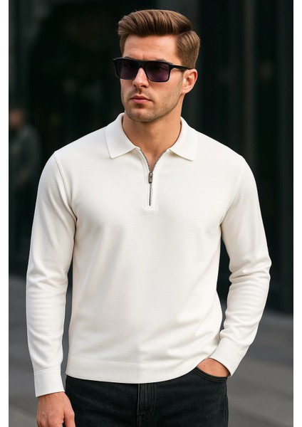 Erkek Yarım Fermuarlı Salaş Kışlık 2 Li Sweatshirt fiyatları