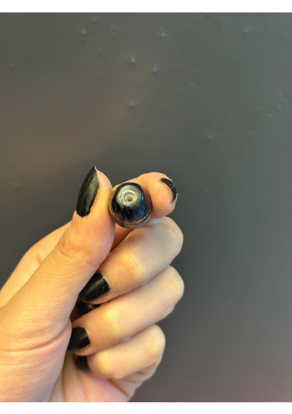 2 Adet Cam Lacivert Desenli Takı Boncuğu 2x1 cm fiyatları