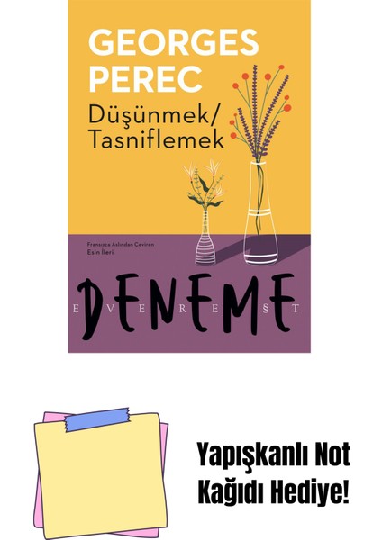 Düşünmek Tasniflemek + Yapışkanlı Not Kağıdı