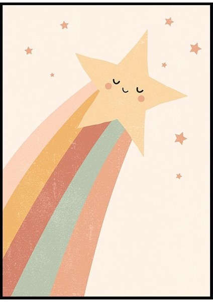 Bohem Stil Kuyruklu Yıldız Ev Duvar Salon Güzellik Salonu Ofis Dükkan Dekarasyon Kanvas Tablo fiyatları