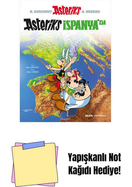Asteriks 14 - Asteriks Ispanya'da + Yapışkanlı Not Kağıdı
