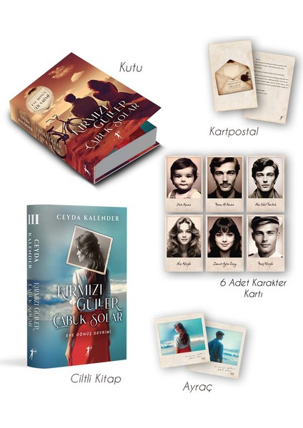Kırmızı Güller Çabuk Solar 3 - Eve Dönüş Devrimi (Ciltli - Kutulu Set) + Yapışkanlı Not Kağıdı fiyatları