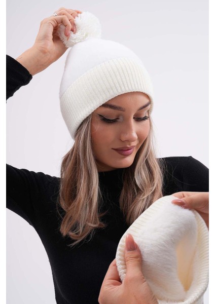 Peluş Ponponlu Bere