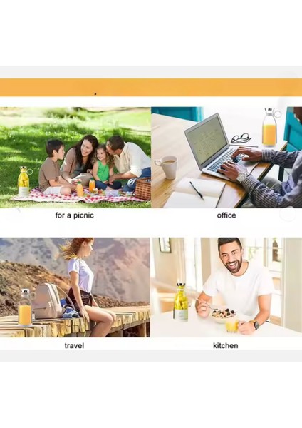 3'ü 1 Arada Taşınabilir Blender, Meyve Sıkacağı ve Mikser, Smoothie Blender - Beyaz indirimleri