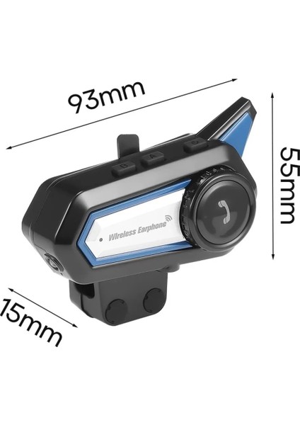 BT31 Yeni Sürüm 1.000 Mah Batarya Intercom Motor Kurye Kask Kulaklık 5.0 Bluetooth