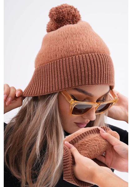 Peluş Ponponlu Bere