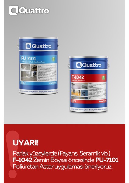 Quattro F-1042 Mma Esaslı Zemin Boyası modelleri