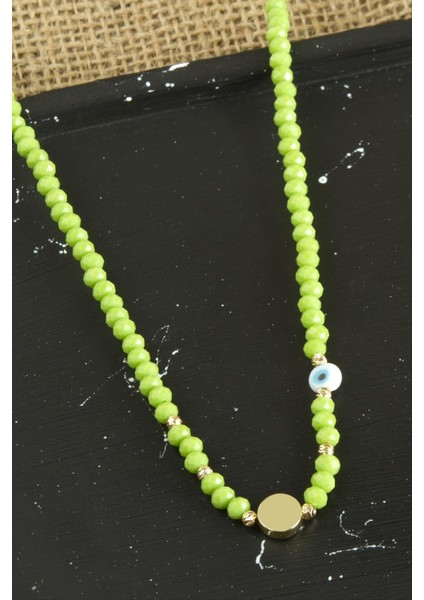 Nazar Metal Aparatlı Dorika Kristal Kolye fırsatları