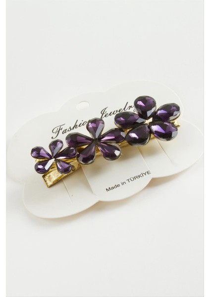 Papatya Kristal Taşlı Pens Toka