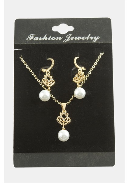 Kalp Inci Zirkon Taşlı Set Kolye fırsatları