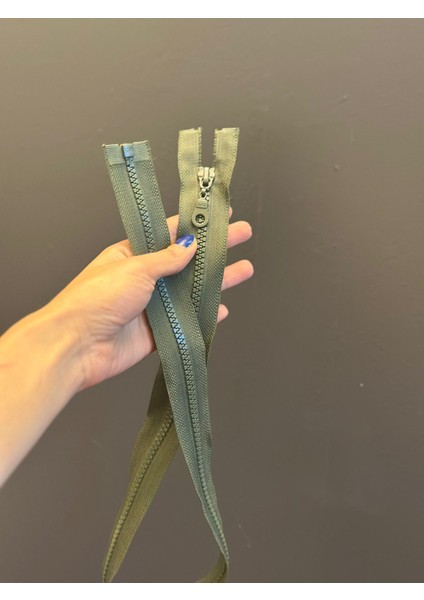 73X3 cm Dişli Yeşil Fermuar modelleri