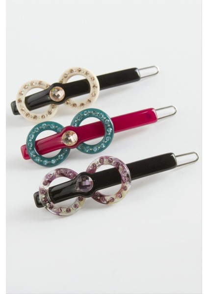 Halka Taşlı Klipsli Toka